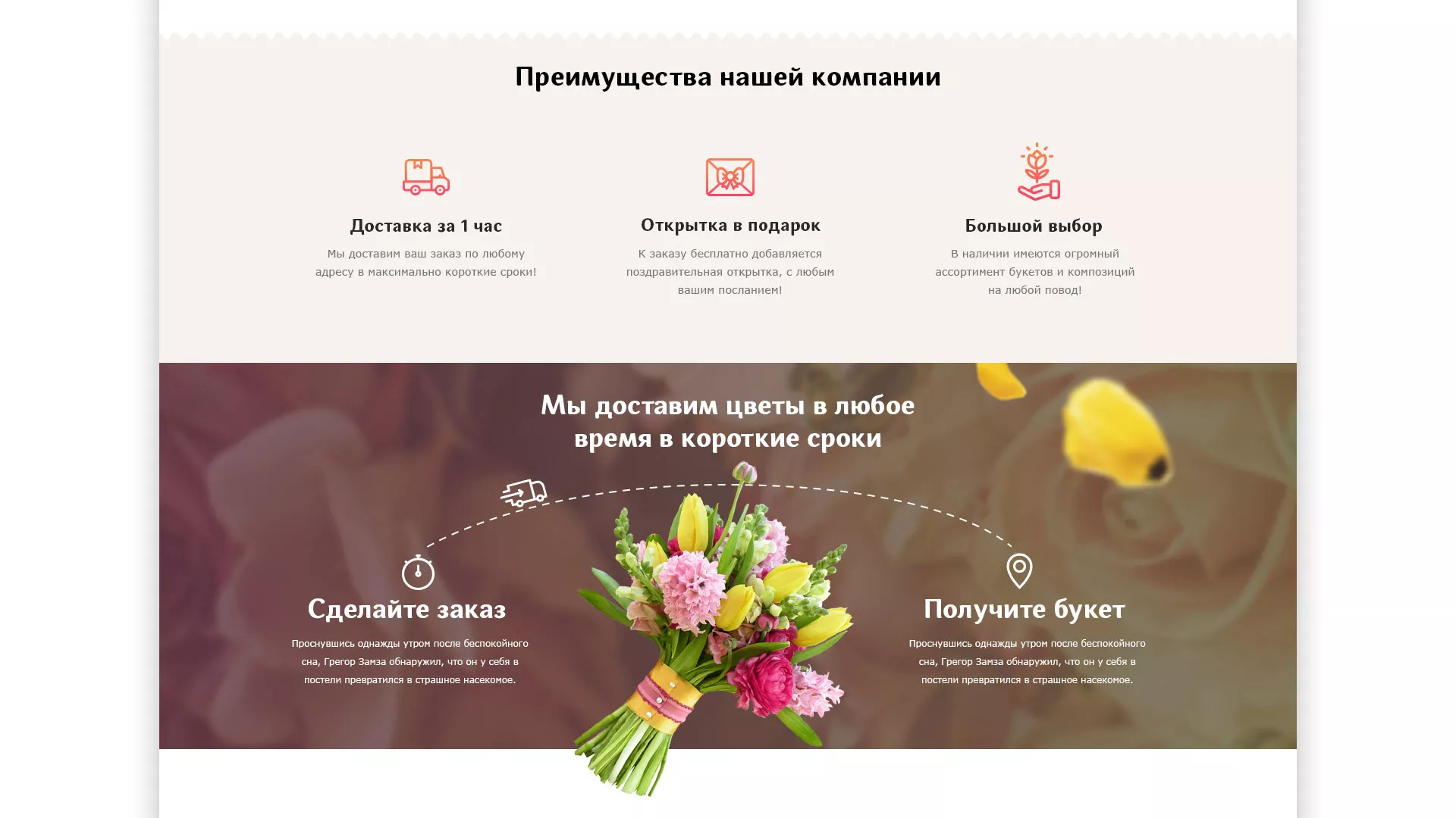 Создание интернет-магазина «Букет-онлайн» по цветам в Кирове